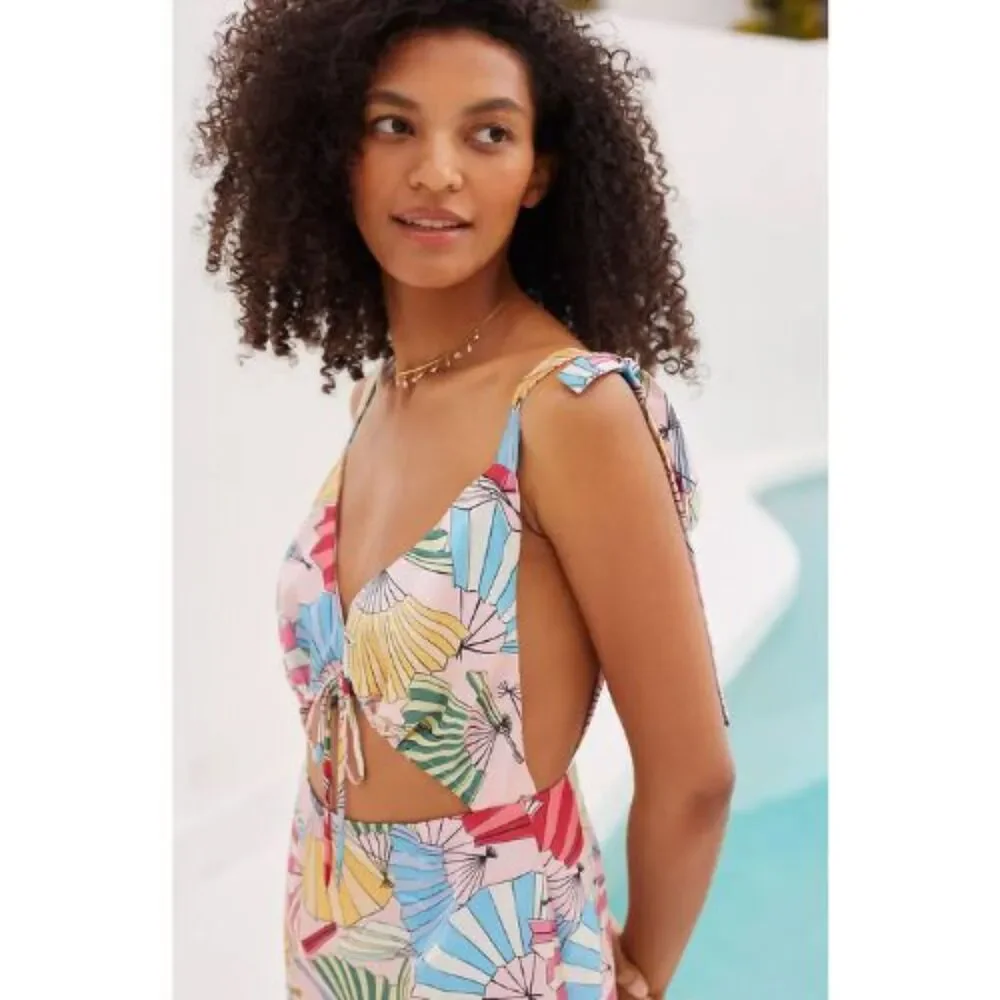 NWT Anthropologie x Lobo Rosa Mariana Cutout Midi Dress | XS - Picture 2 of 5
